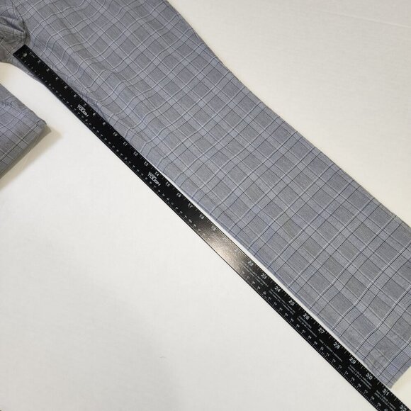 Golfino Casual Drive Checked Trouser Slim‎ Golf Pants 32 Gray Stretch Preppy - Picture 7 of 10